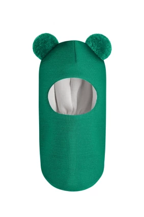 Зимняя шапочка шлем Corona.hm "Пандочка" изумруд