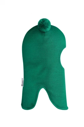 Зимняя шапочка шлем Corona.hm "Пандочка" изумруд