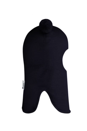 Зимова шапочка-шолом Corona.hm "Пандочка"  із кнопками  синій