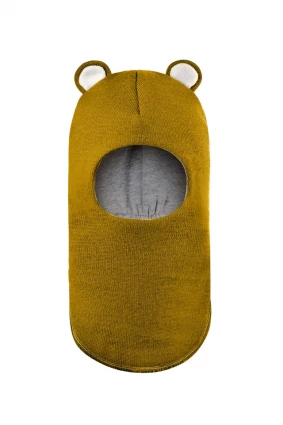 Зимова шапочка-шолом Corona.hm "Міс Ведмедиця" медовий