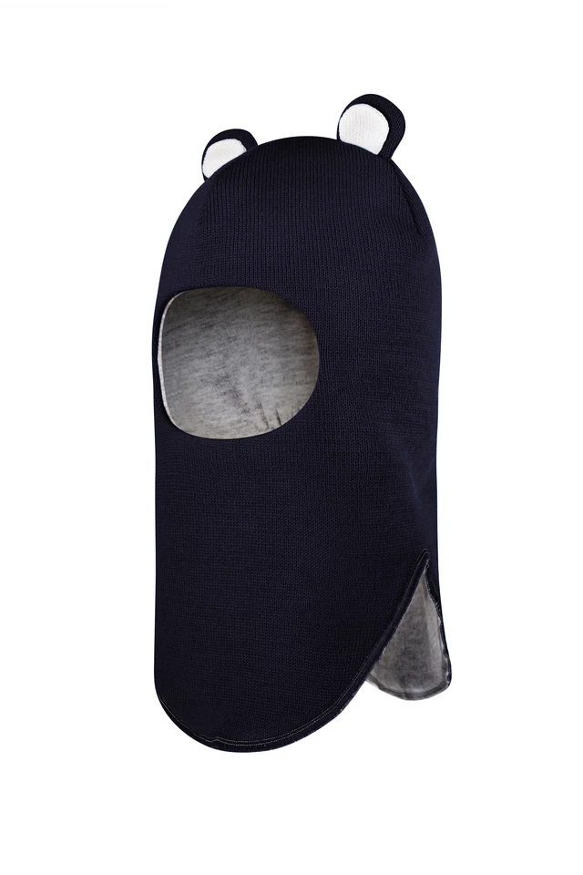 Зимова шапочка-шолом Corona.hm "Міс Ведмедиця" синій