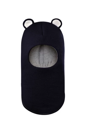 Зимова шапочка-шолом Corona.hm "Міс Ведмедиця" синій