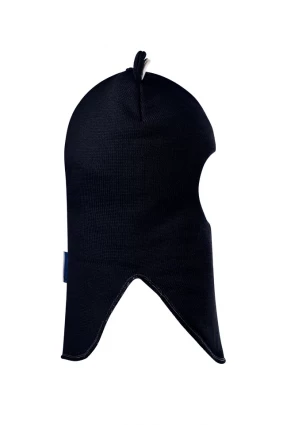 Зимова шапочка-шолом Corona.hm "Міс Ведмедиця" синій оксамит