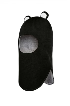 Зимова шапочка-шолом Corona.hm "Міс Ведмедиця" чорний