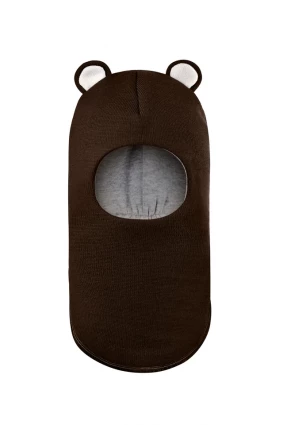 Зимова шапочка-шолом Corona.hm "Міс Ведмедиця" шоколад