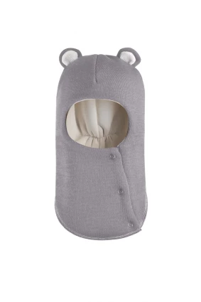 Зимова шапочка-шолом Corona.hm "Міс Ведмедиця" з кнопочками димка