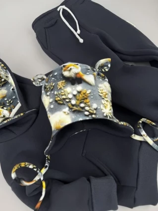 Костюм Corona.hm *Лисичка* графіт з шапочкою (шапочка на вибір)