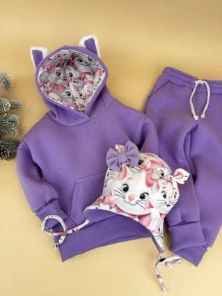 Костюм Corona.hm *Кицюня* фіалка з шапочкою (шапочка на вибір)