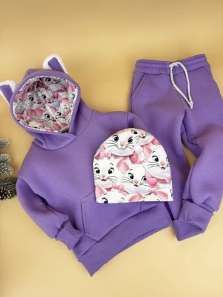 Костюм Corona.hm *Кицюня* фіалка з шапочкою (шапочка на вибір)