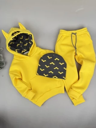 Костюм Corona.hm *Бетмен* жовтий з шапочкою та додатковими штанами