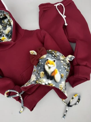 Костюм Corona.hm *Лисичка* бордо з шапочкою (шапочка на вибір)