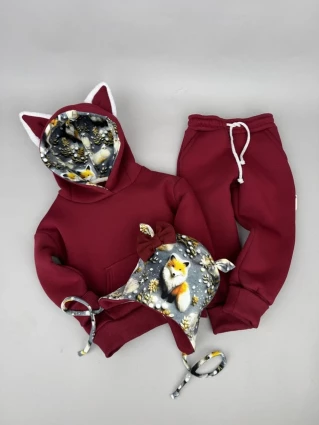 Костюм Corona.hm *Лисичка* бордо з шапочкою (шапочка на вибір)