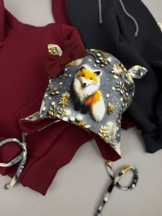 Костюм Corona.hm *Лисичка* бордо з додатковими штанами та шапочкою (шапочка на вибір)