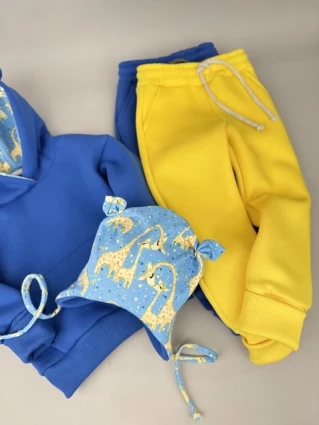 Костюм Corona.hm *Жирафчик* джинс з додатковими штанами та шапочкою (шапочка на вибір)