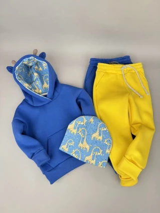 Костюм Corona.hm *Жирафчик* джинс з додатковими штанами та шапочкою (шапочка на вибір)