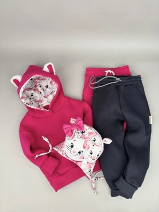 Костюм Corona.hm *Кицюня* малина з додатковими штанами та шапочкою (шапочка на вибір)