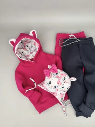 Костюм Corona.hm *Кицюня* малина з додатковими штанами та шапочкою (шапочка на вибір)