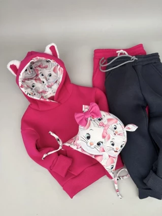 Костюм Corona.hm *Кицюня* малина з додатковими штанами та шапочкою (шапочка на вибір)