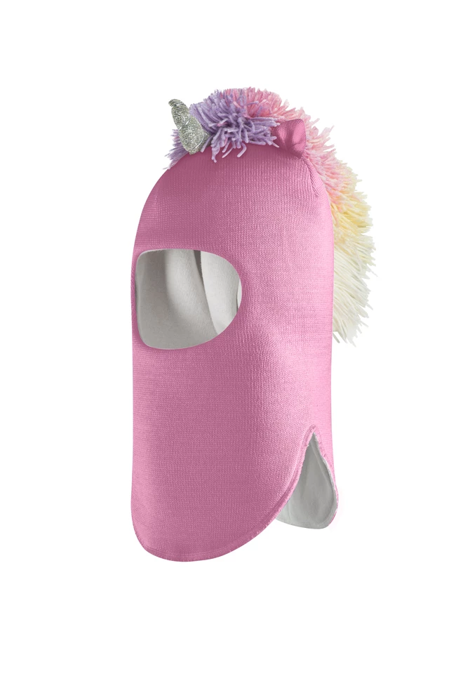 Зимова шапочка-шолом Corona.hm "Єдиноріжка" пильно-рожевий